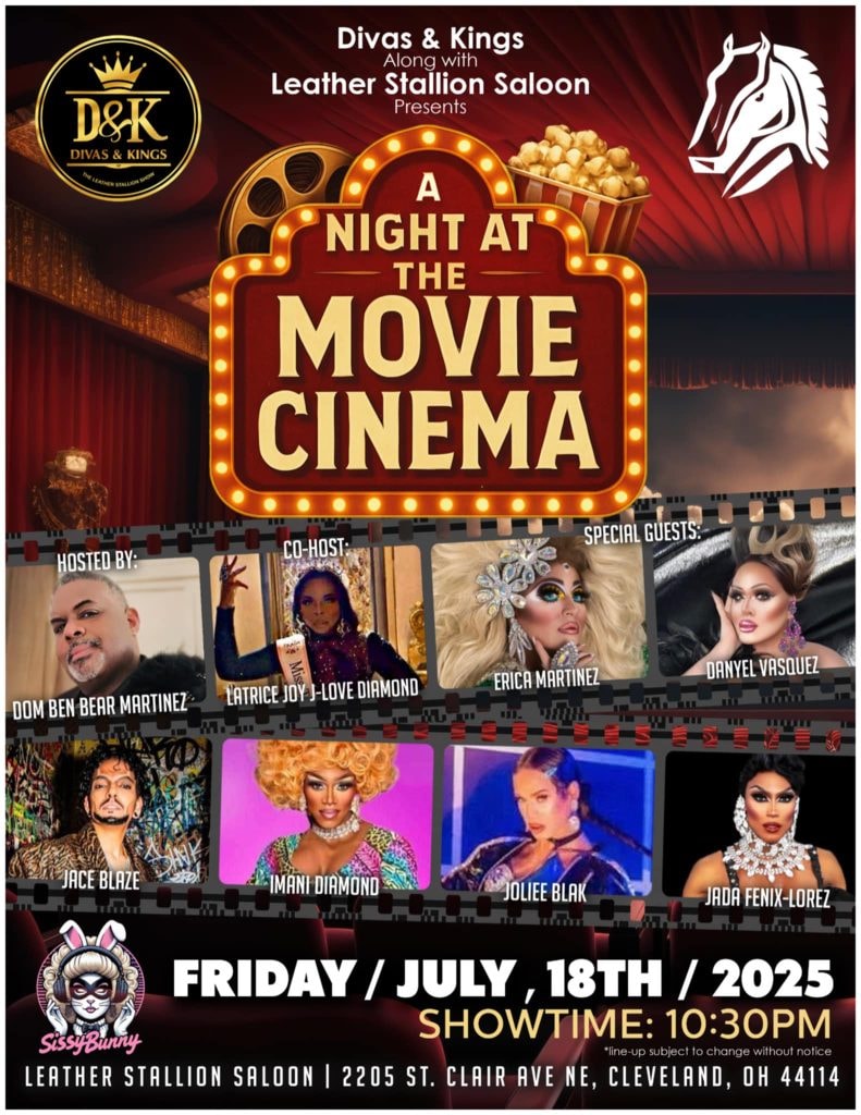A Night at the Movie Cinema — Divas & Kings at Leather Stallion Saloon, Friday July 18th 2025