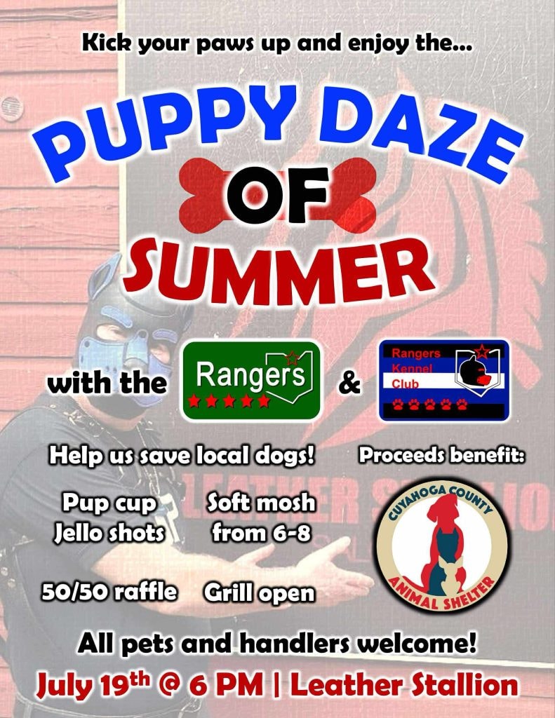 Puppy Daze of Summer — Rangers Kennel Club at Leather Stallion Saloon, July 19th 2025